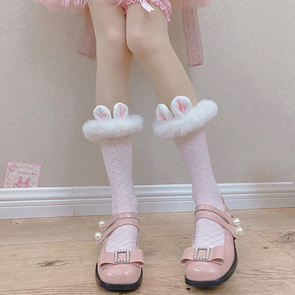 Chaussettes Lolita mignonnes en forme de lapin MK18625