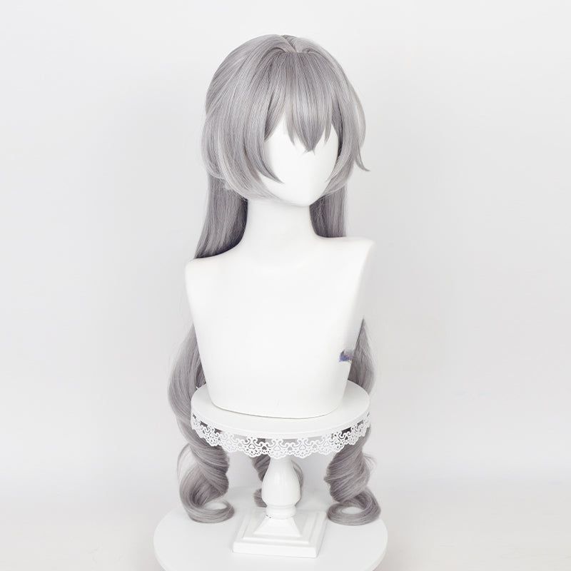 Honkai Star Rail Bronia Cute Long Curly Gray Wig ON827