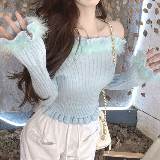 Fluffy Princess Sweater Top