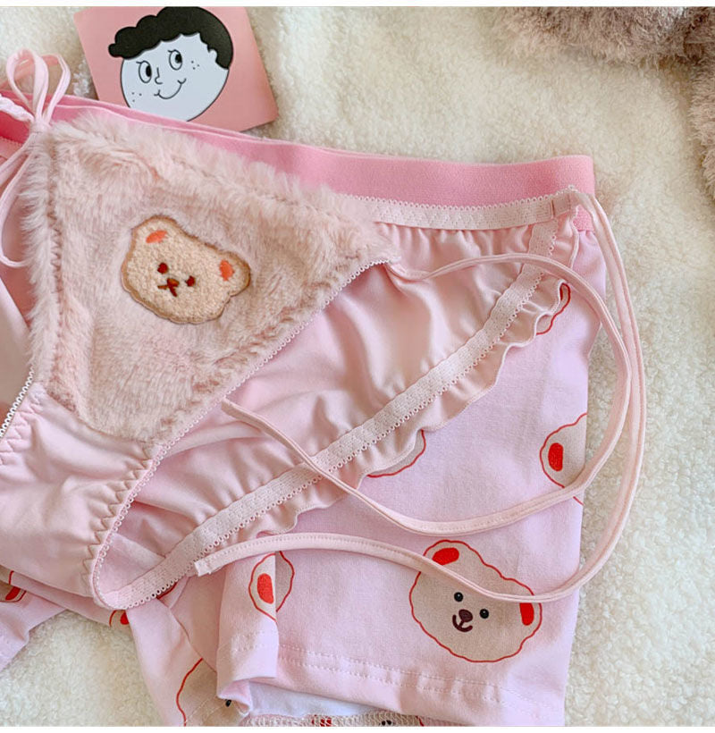 Cute Bear Couple Panties