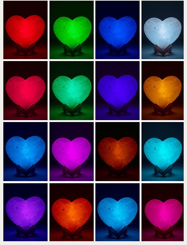 Heart Shape Night Lamp