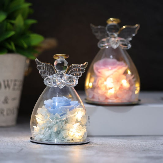 Angel Everlasting Flower Led Gift