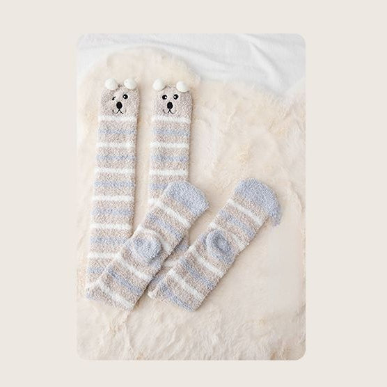 Fluffy Friends Animal Winter Long Socks MK18626