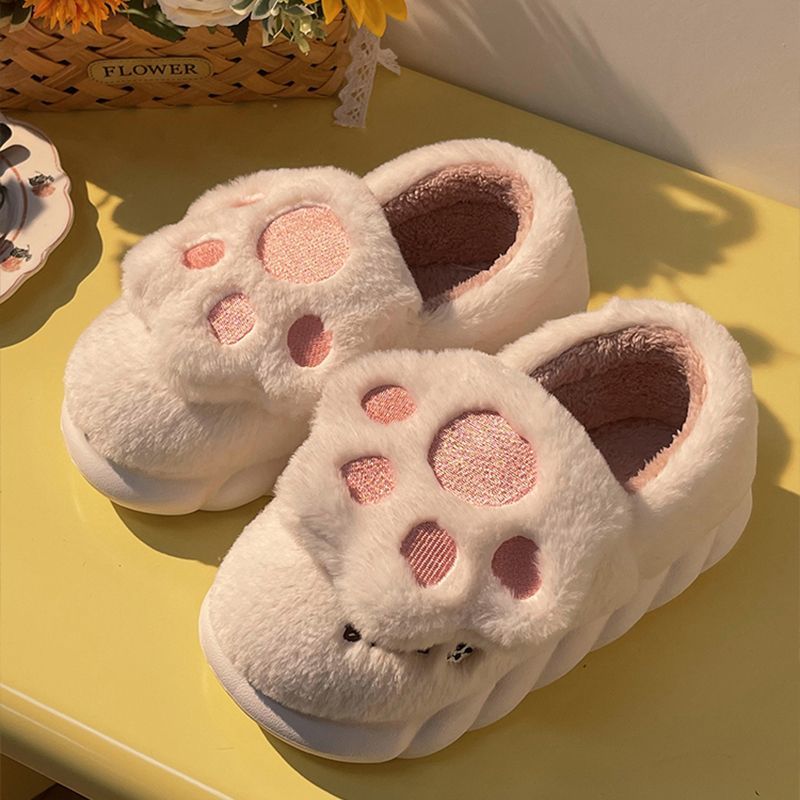 Cat Paw Cotton Slippers - Kimi