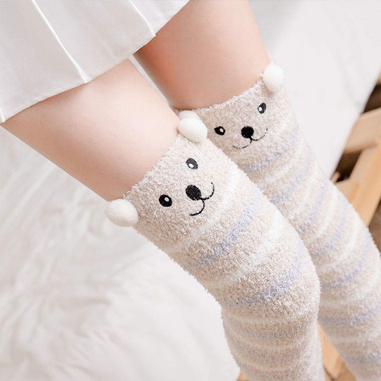 Fluffy Friends Animal Winter Long Socks MK18626