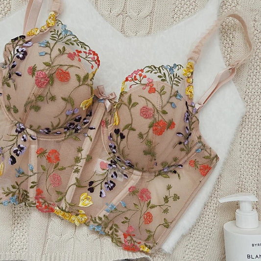 Sunny Floral Corset W337 - mkkawaiishop