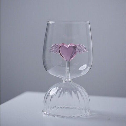 Love Inside Glass Cup