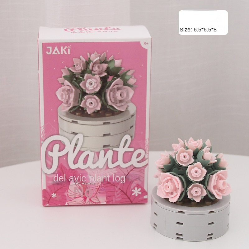 DIY Potted Plants Flowers Blocks