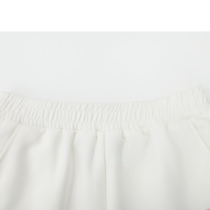 Cute Spring White Bear Shorts MK19174