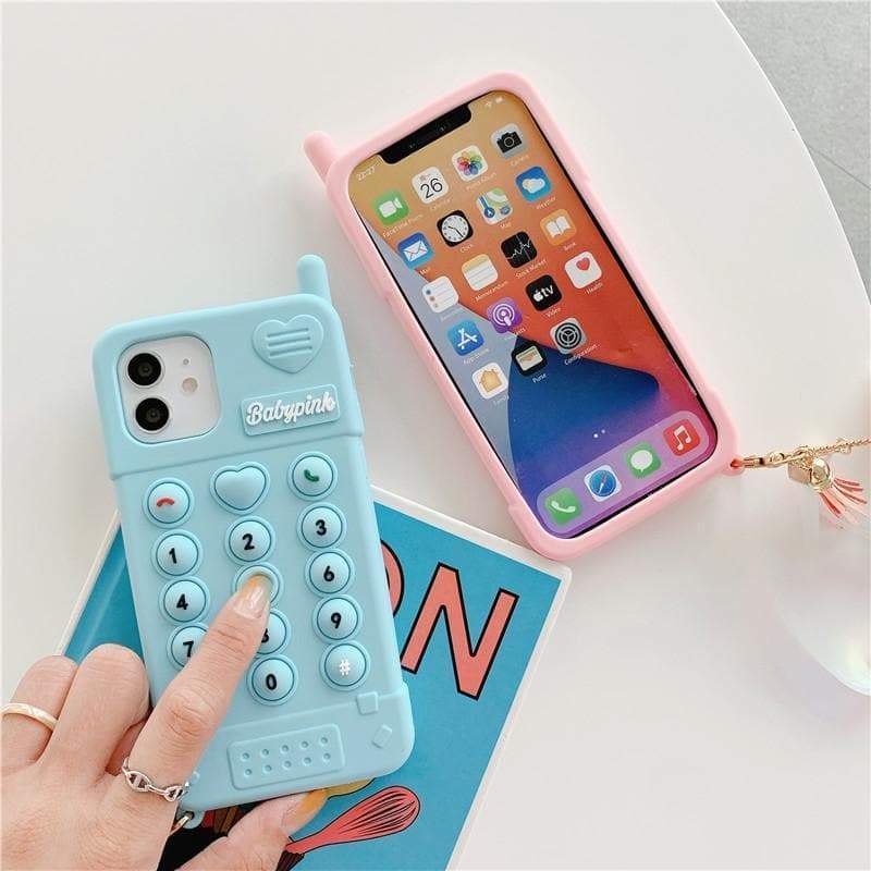 Cute Blue/Pink/Purple Kawaii Pastel Phone Case MK16173 - mkkawaiishop