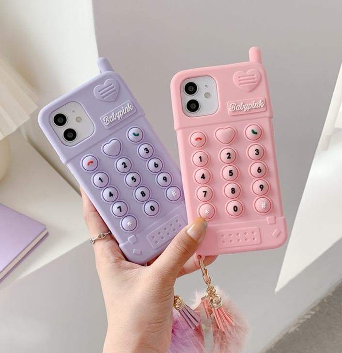 Cute Blue/Pink/Purple Kawaii Pastel Phone Case MK16173 - mkkawaiishop