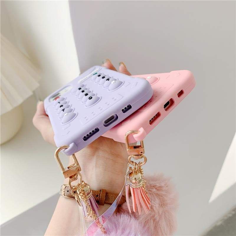 Cute Blue/Pink/Purple Kawaii Pastel Phone Case MK16173 - mkkawaiishop