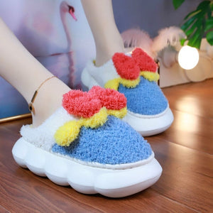 Chaussons Kawaii aux couleurs pastel avec nœud mignon ON889