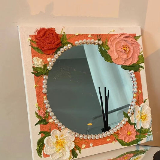 Cadre miroir à fleurs 3D à faire soi-même