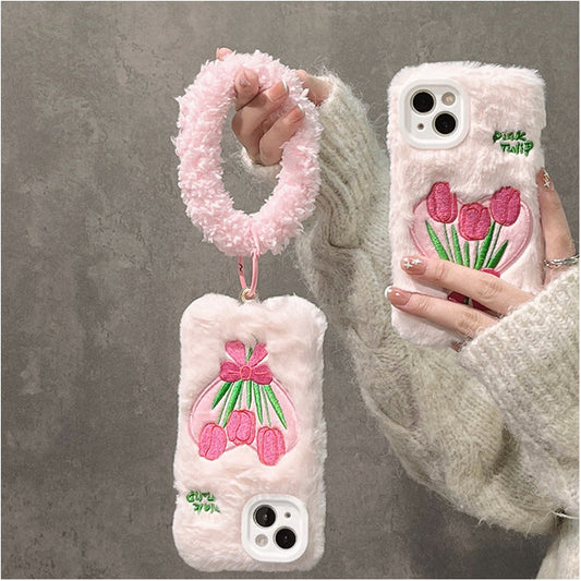 Coque de téléphone Tulip Fluffy Rose