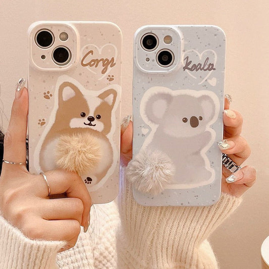 Étui de téléphone assorti en peluche Koala mignon Kirky