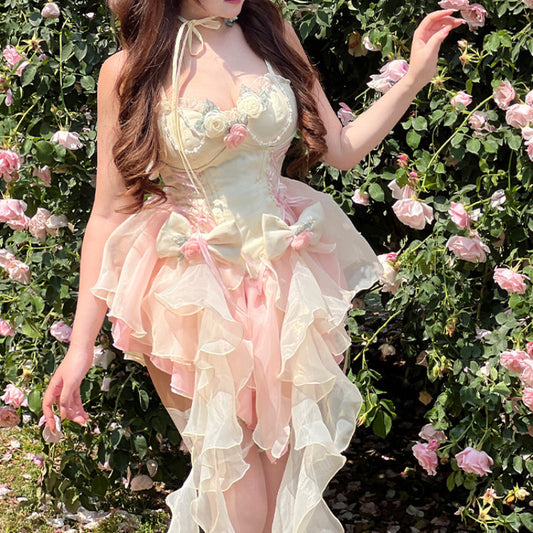 Robe Lolita de princesse pastel douce et sexy pour femme mûre ON833