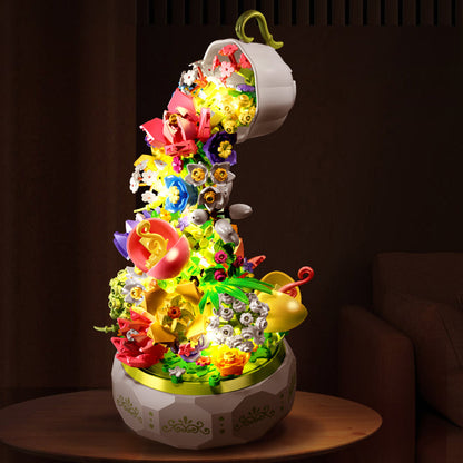 Building Block Flower Music Box - Heartzcore MK18882