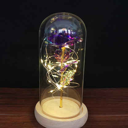 Rose LED Light In Glass