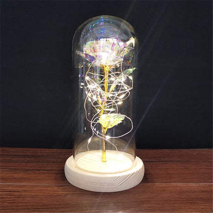 Rose LED Light In Glass