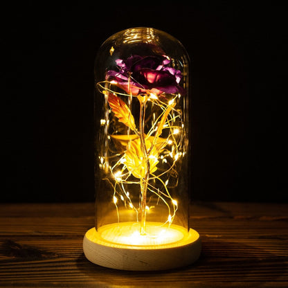 Rose LED Light In Glass