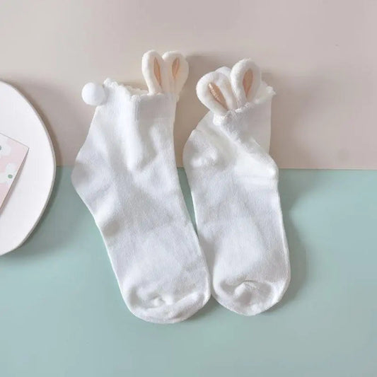 Kawaii Aesthetic Y2K Cute Fairy Bunny Ears Socks MK Kawaii Store