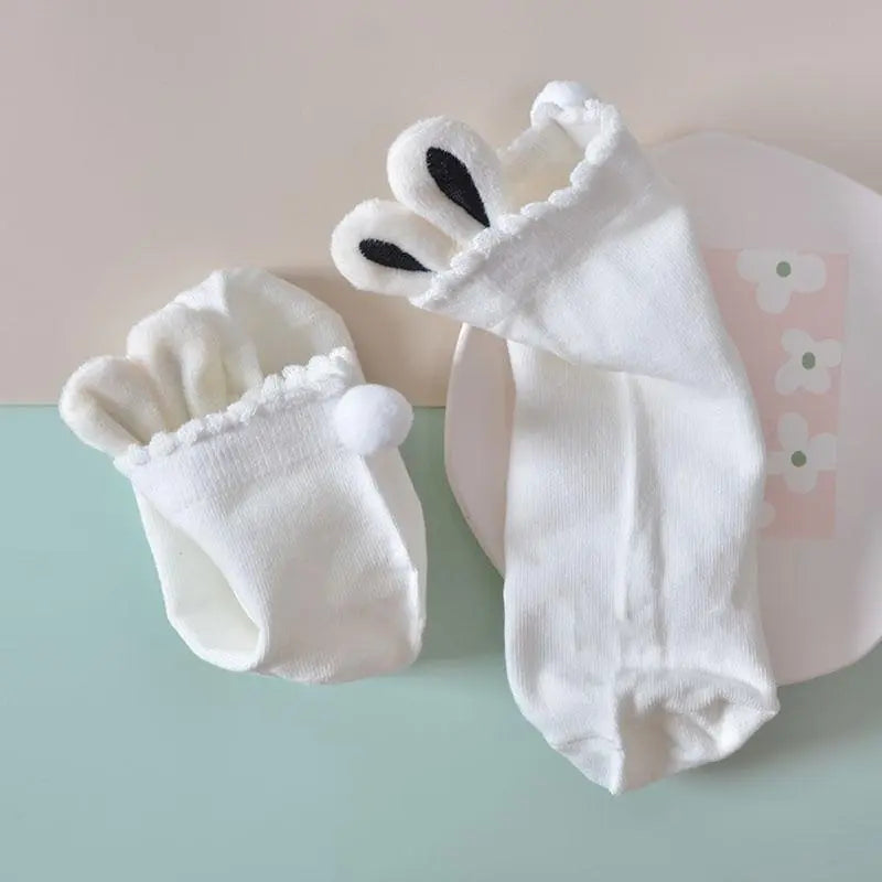 Kawaii Aesthetic Y2K Cute Fairy Bunny Ears Socks MK Kawaii Store