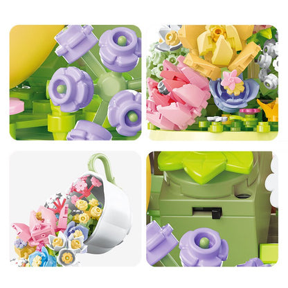 Building Block Flower Music Box - Heartzcore MK18882