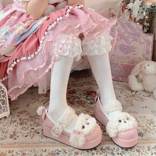 Chaussures Lolita en peluche pour chiots