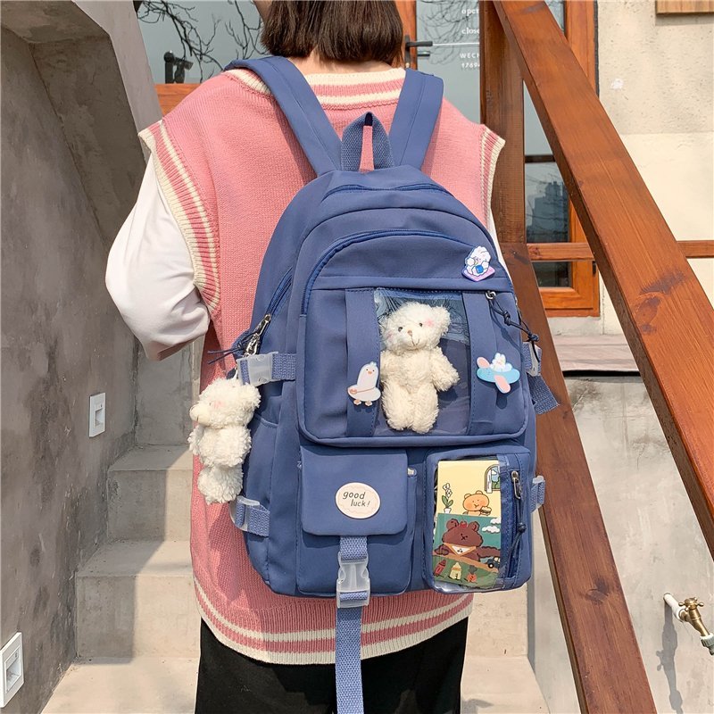 Multipocket High School Backpack 17'' - Cupcake