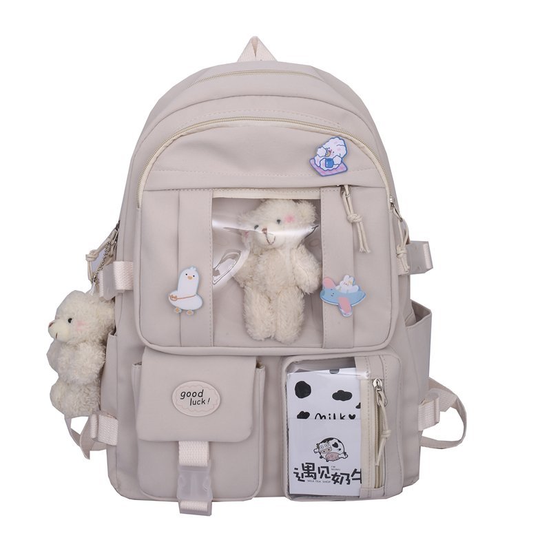 Multipocket High School Backpack 17'' - Cupcake