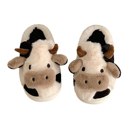 Kawaii Milk Cow Cute Sheet Homewear Slippers ME20W357 - mkkawaiishop