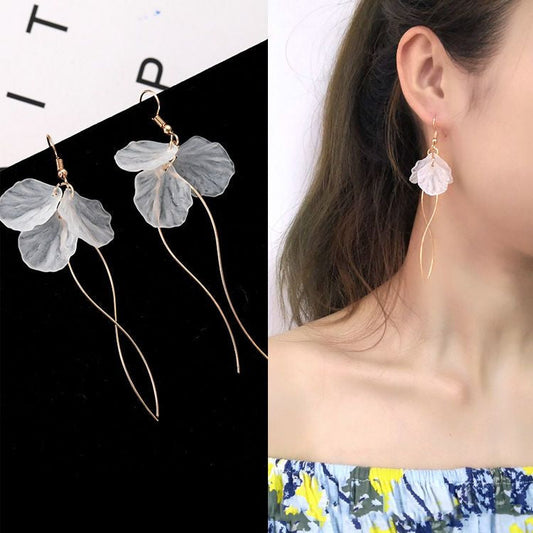 Petal Fringed Earring GA11 - mkkawaiishop