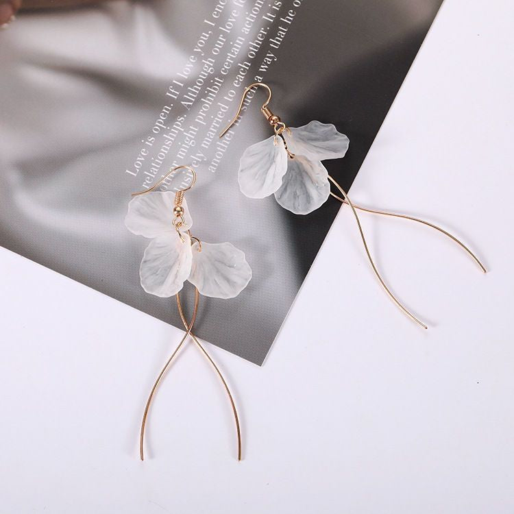 Petal Fringed Earring GA11 - mkkawaiishop