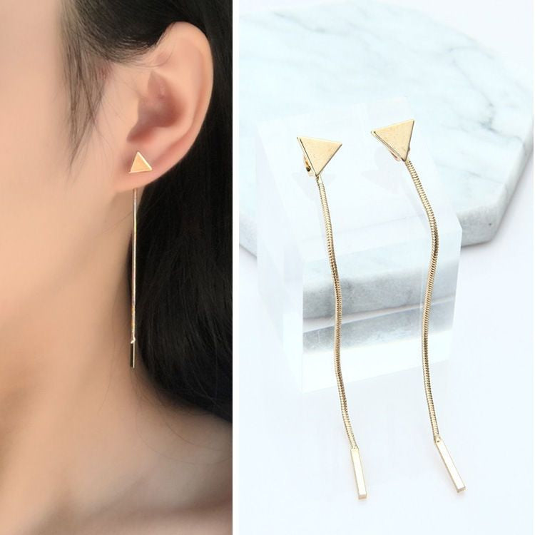 Triangle Fringed Earring GA8 - mkkawaiishop