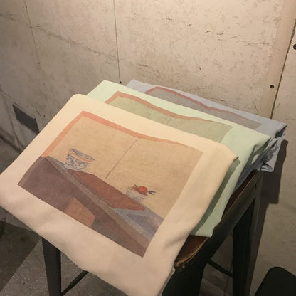 Kurzarm-T-Shirt mit Aufdruck WI67