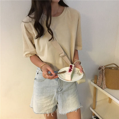 Crew-Neck Short-Sleeve T-Shirt WI107