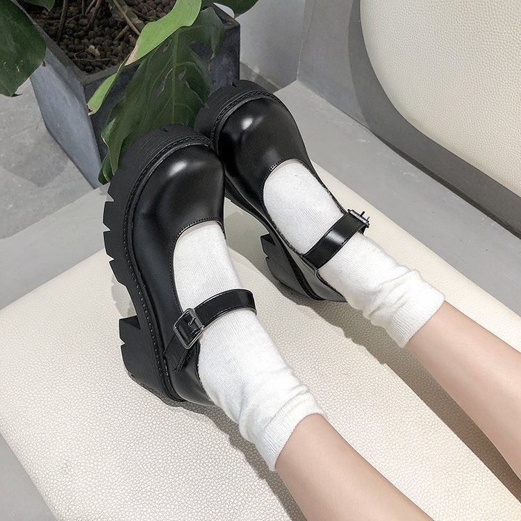 Platform Mary Jane Shoes BH6