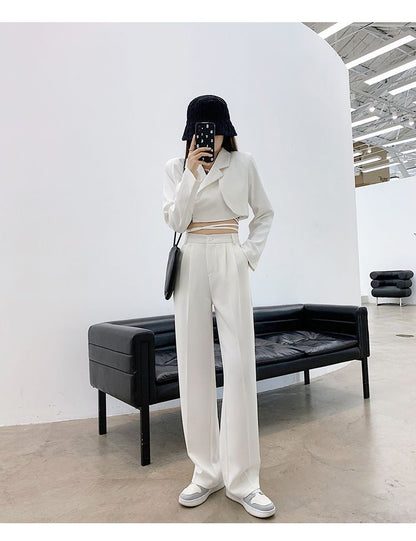 High-Waist Wide-Leg Trousers dd30