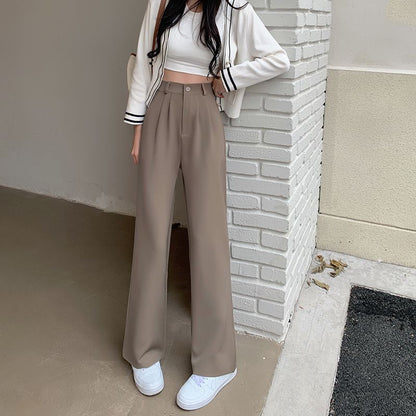 High Waist Wide Leg Dress Pants dd5