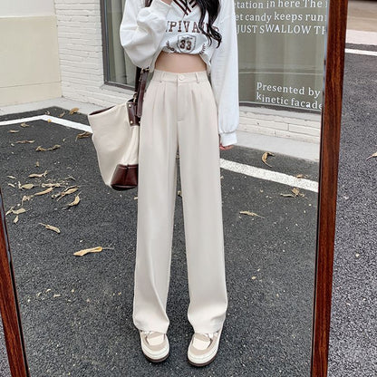 High Waist Wide Leg Dress Pants dd5