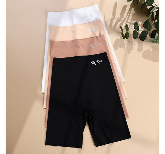 Short taille haute sans couture avec imprimé lettrage ZJ1