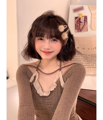 Pince à cheveux boule moelleuse MK18407