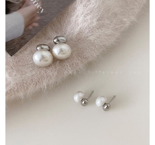 Boucles d'oreilles pendantes en fausses perles IL22