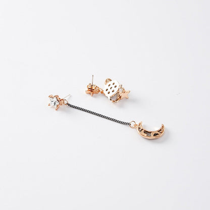 Moon Star Planet Earrings