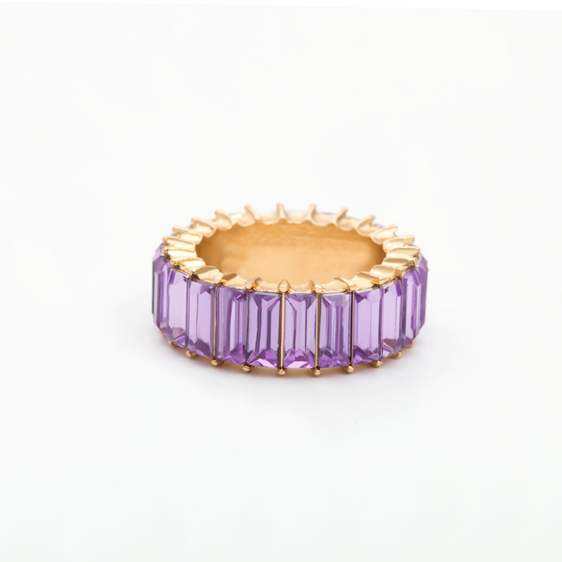 Bindi Baguette Eternity Band 925 Ring LIN40 - mkkawaiishop