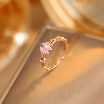 Pretty In Pink Ring LIN22 - mkkawaiishop