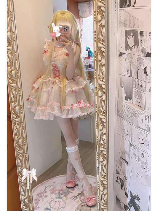 Robe Lolita Pastel Chobits Swee Blanche Rose ON824