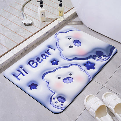 Süße Kawaii Badematte mit 3D-Effekt ON815 