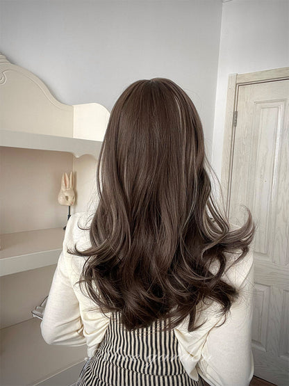 Perruque brune cendrée mignonne de la série Casual ON996